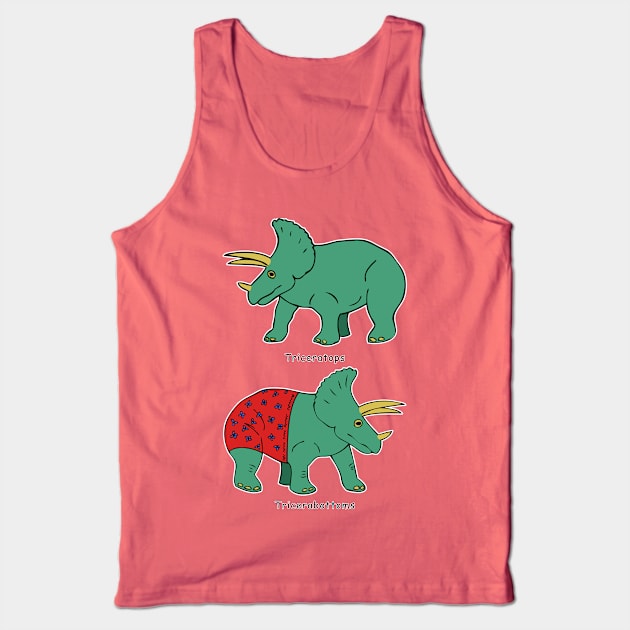 Triceratops & Tricerabottoms Tank Top by RockettGraph1cs